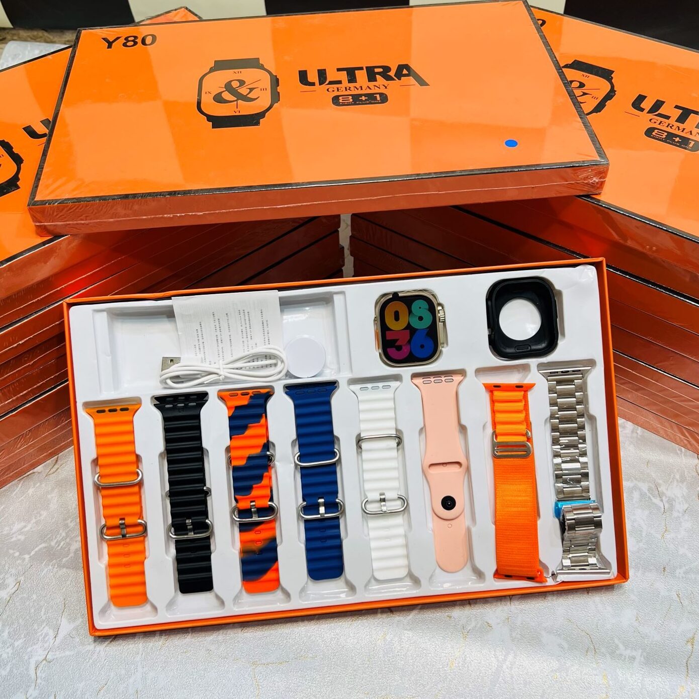New 8in1 Ultra Smart Watch With Always On Display