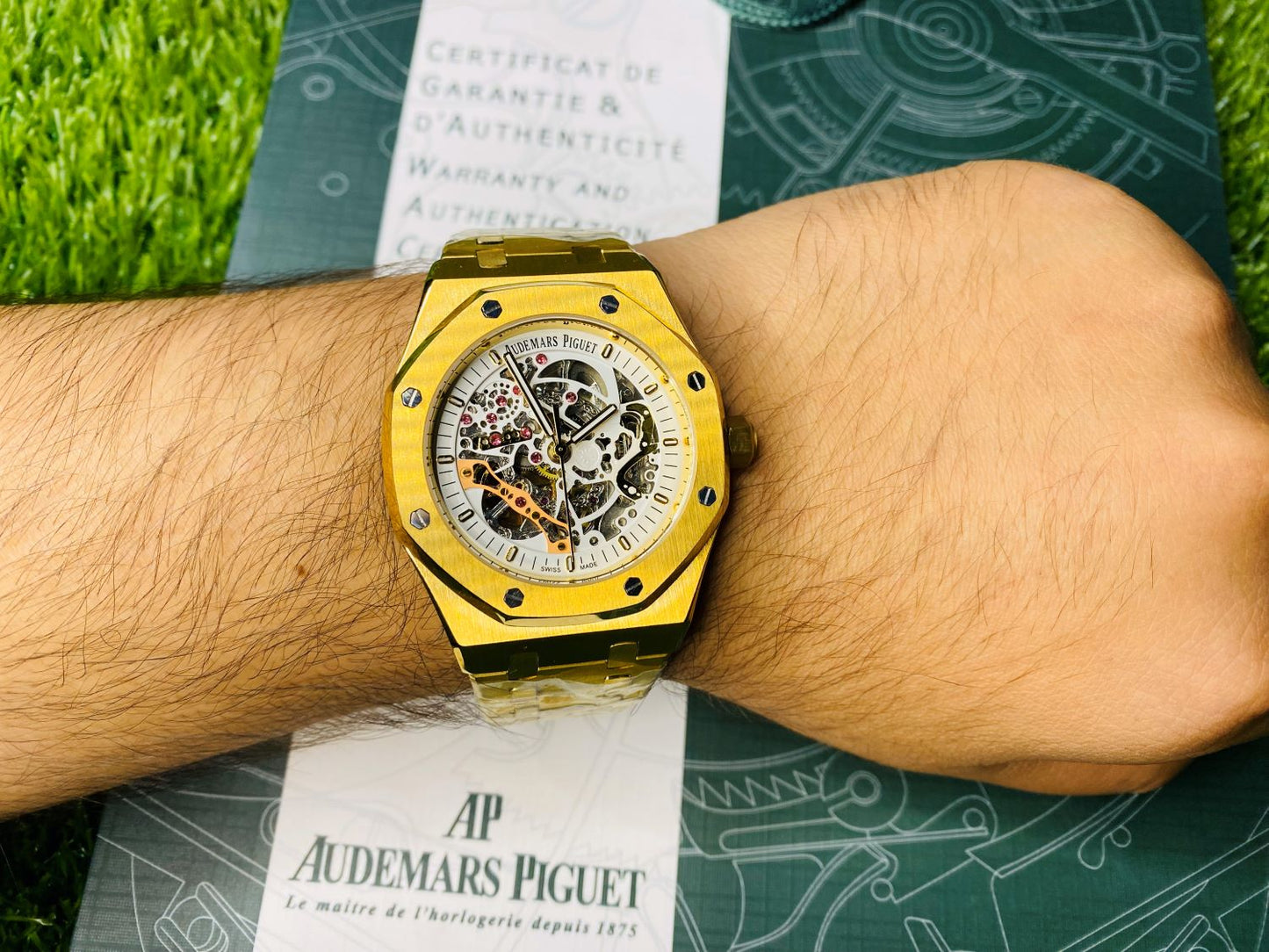 Luxury Audemars Piguet Skeleton Wrist Watch for Men