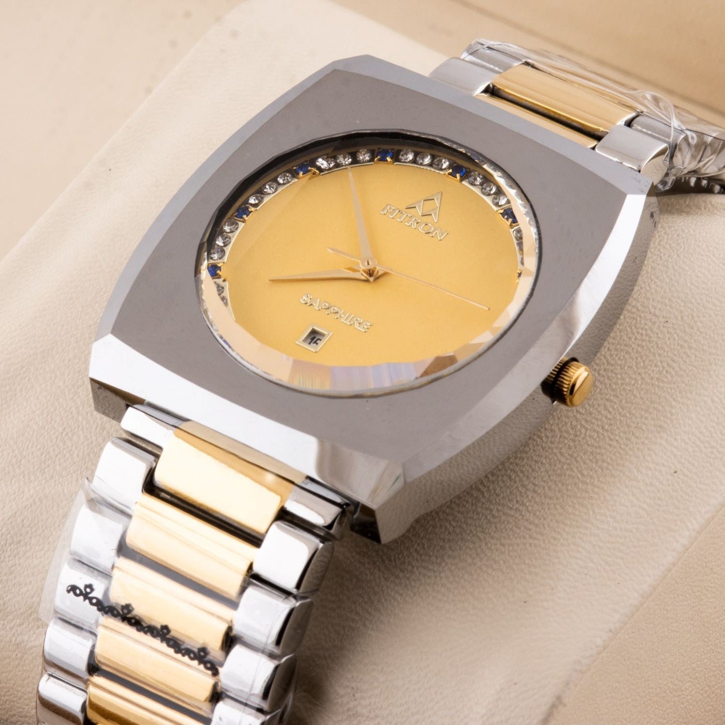 FITRON Luxurious Square Shape Wrist Watch