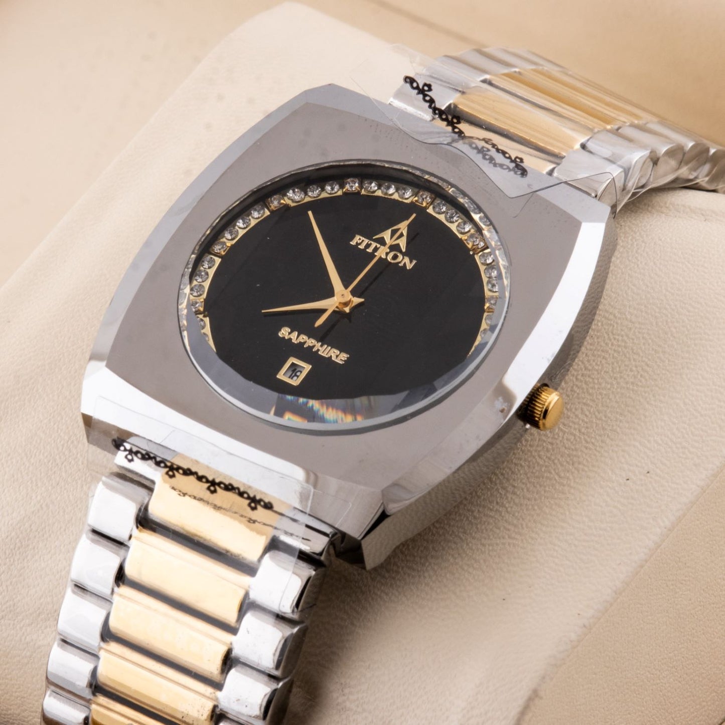 FITRON Luxurious Square Shape Wrist Watch