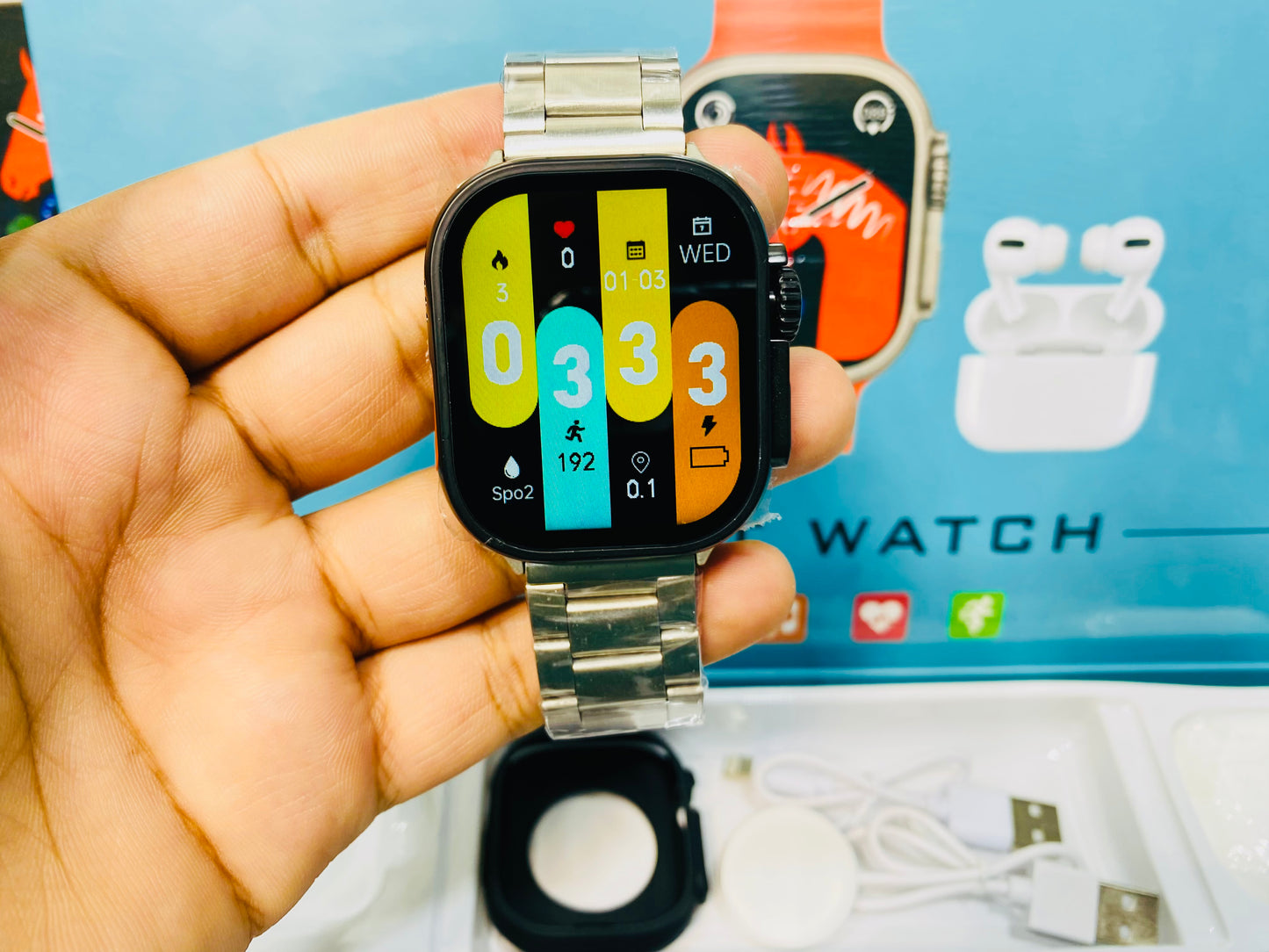 New 8+1 Ultra 2 Smart watch with Airpod's & Always On Display