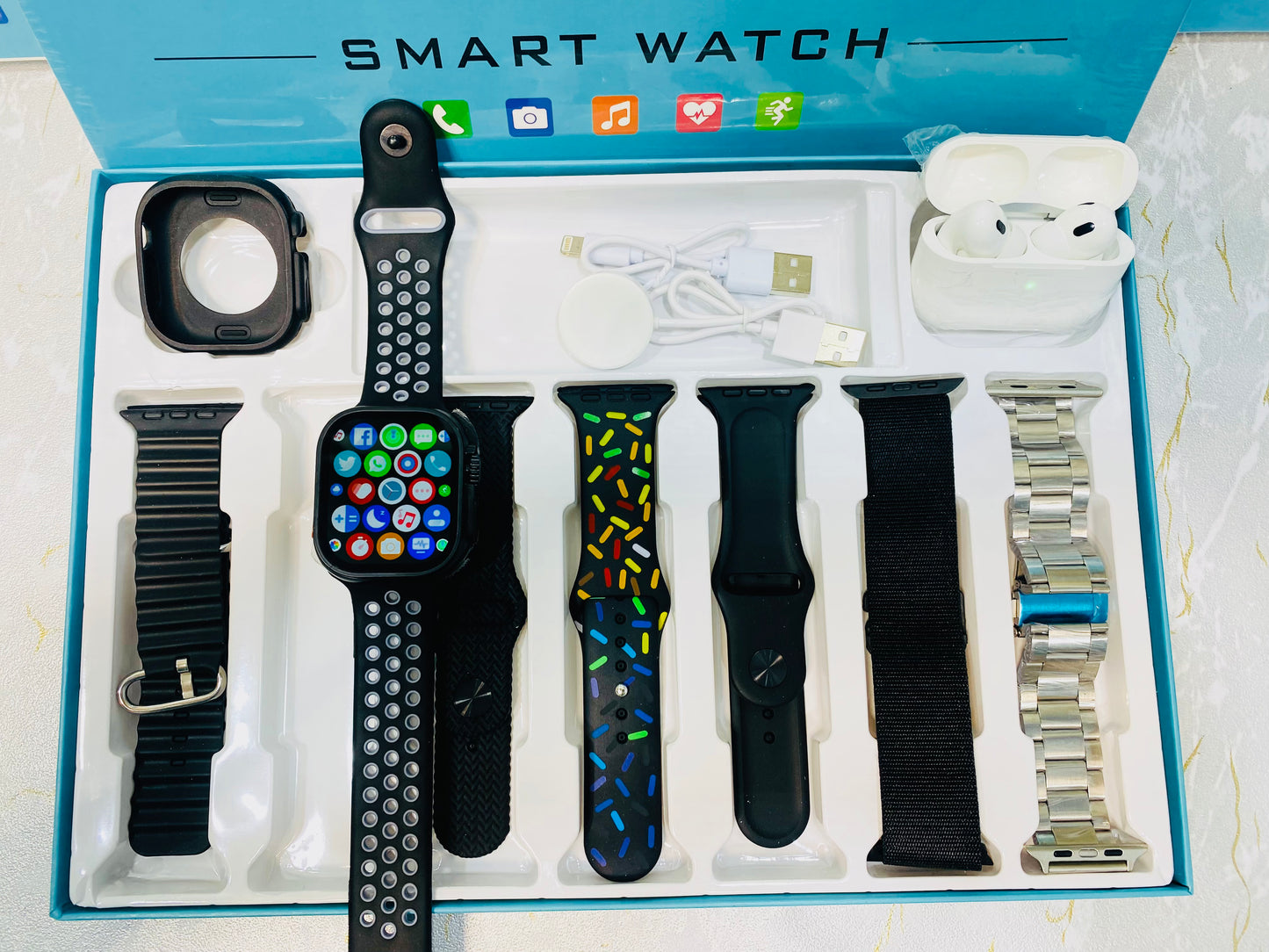 New 8+1 Ultra 2 Smart watch with Airpod's & Always On Display