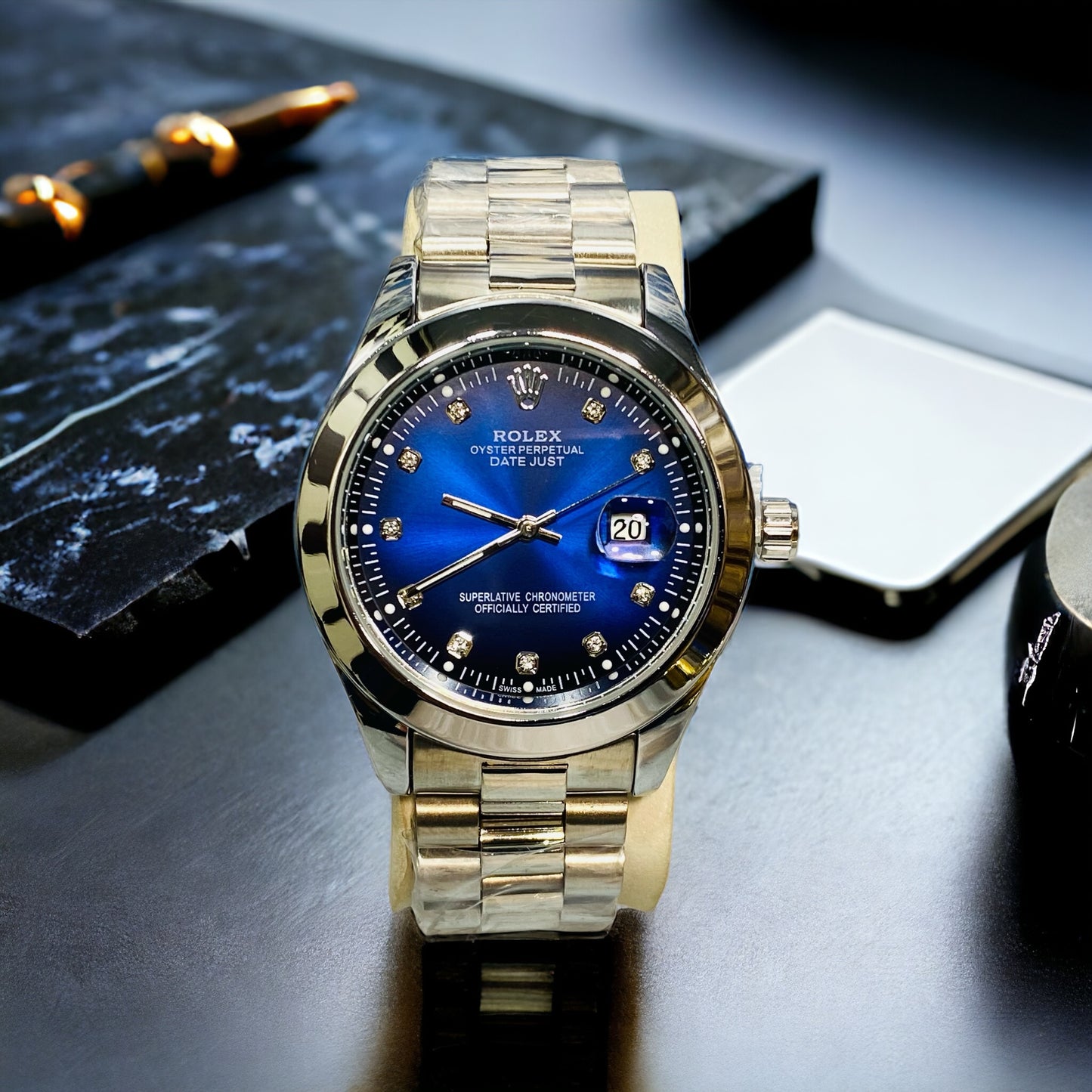 New RLX Fashionable Wrist Watches For Men Stainless Steel Bracelet