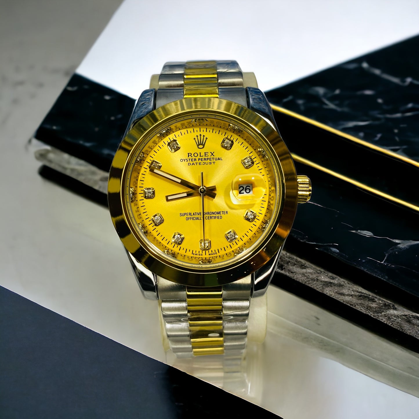 New RLX Fashionable Wrist Watches For Men Stainless Steel Bracelet