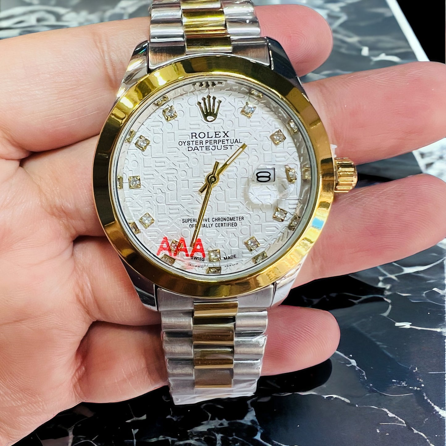 New RLX Fashionable Wrist Watches For Men Stainless Steel Bracelet
