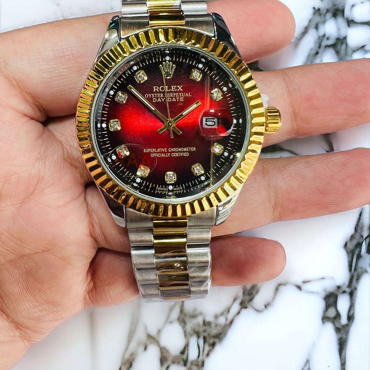 New RLX Fashionable Wrist Watches For Men Stainless Steel Bracelet