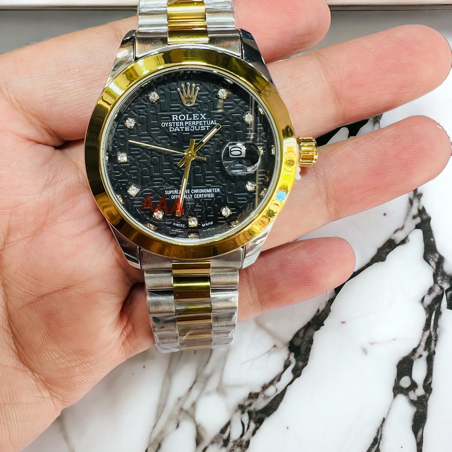 New RLX Fashionable Wrist Watches For Men Stainless Steel Bracelet