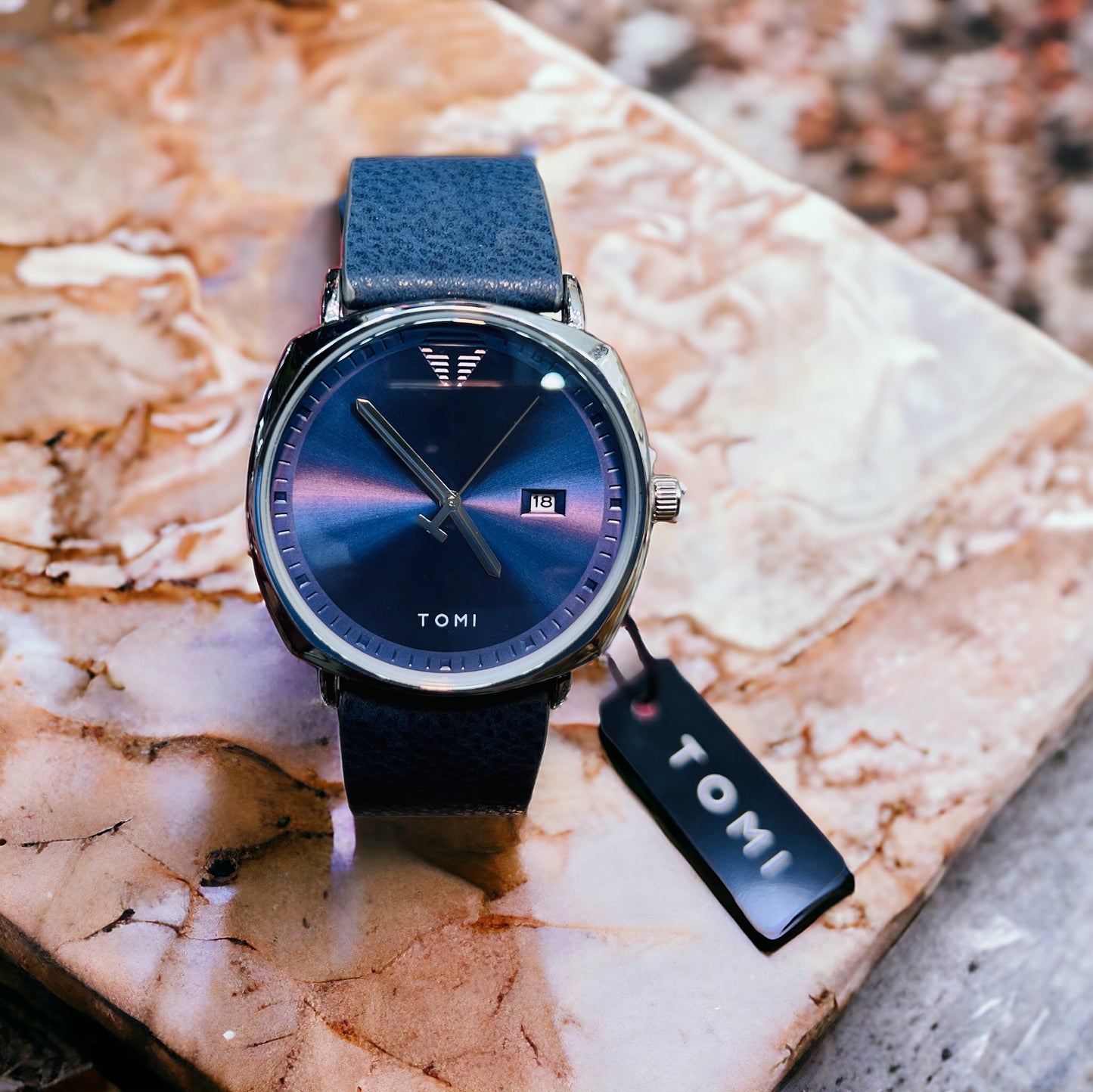 New Fashion TOMI Men Wrist Watches Quartz Movement Leather Straps