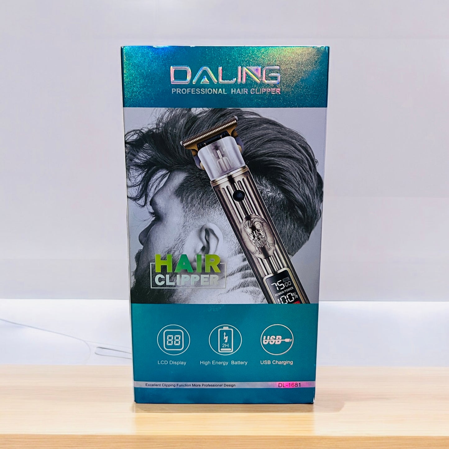 Original DALING DL-1678 Professional Hair Clipper (Rechargeable with Display)