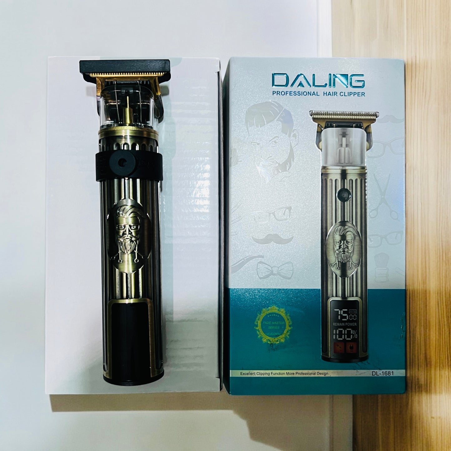 Original DALING DL-1678 Professional Hair Clipper (Rechargeable with Display)