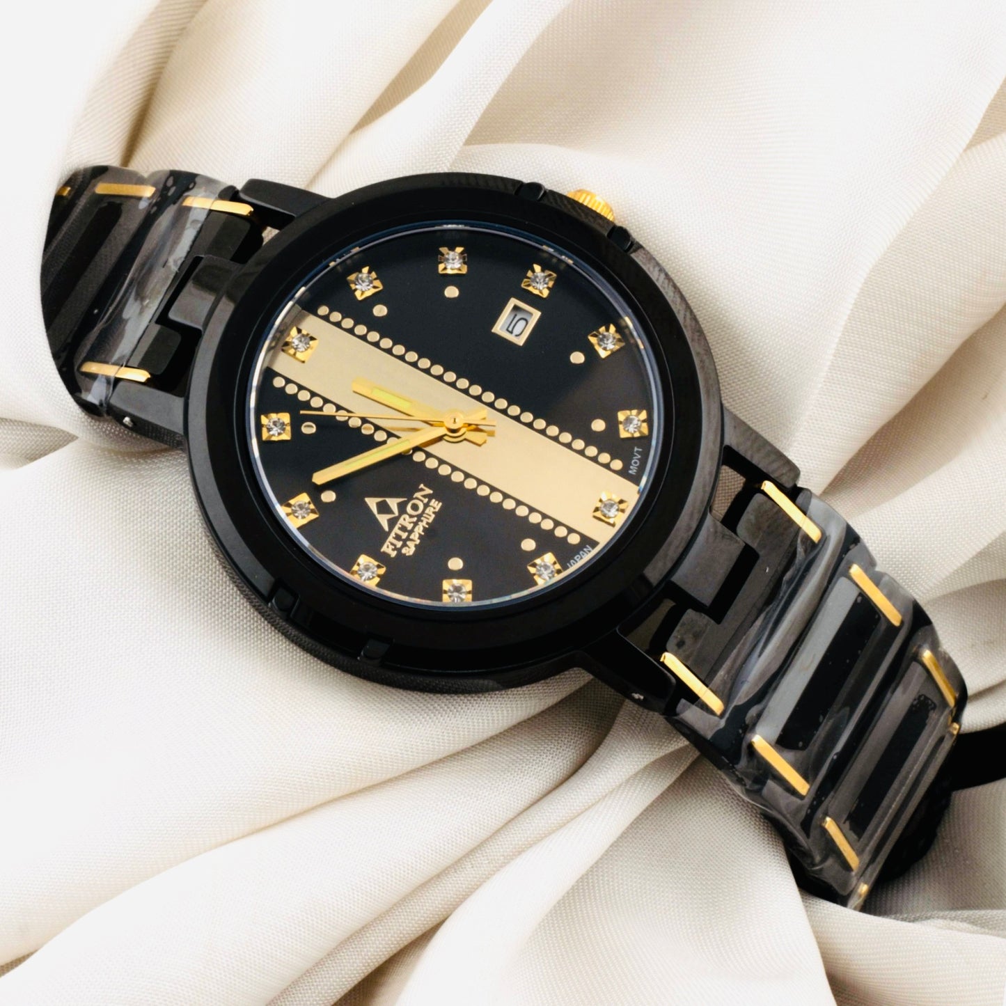 Original FITRON Tungsten Sapphire Wrist Watches For Men Japan Movement