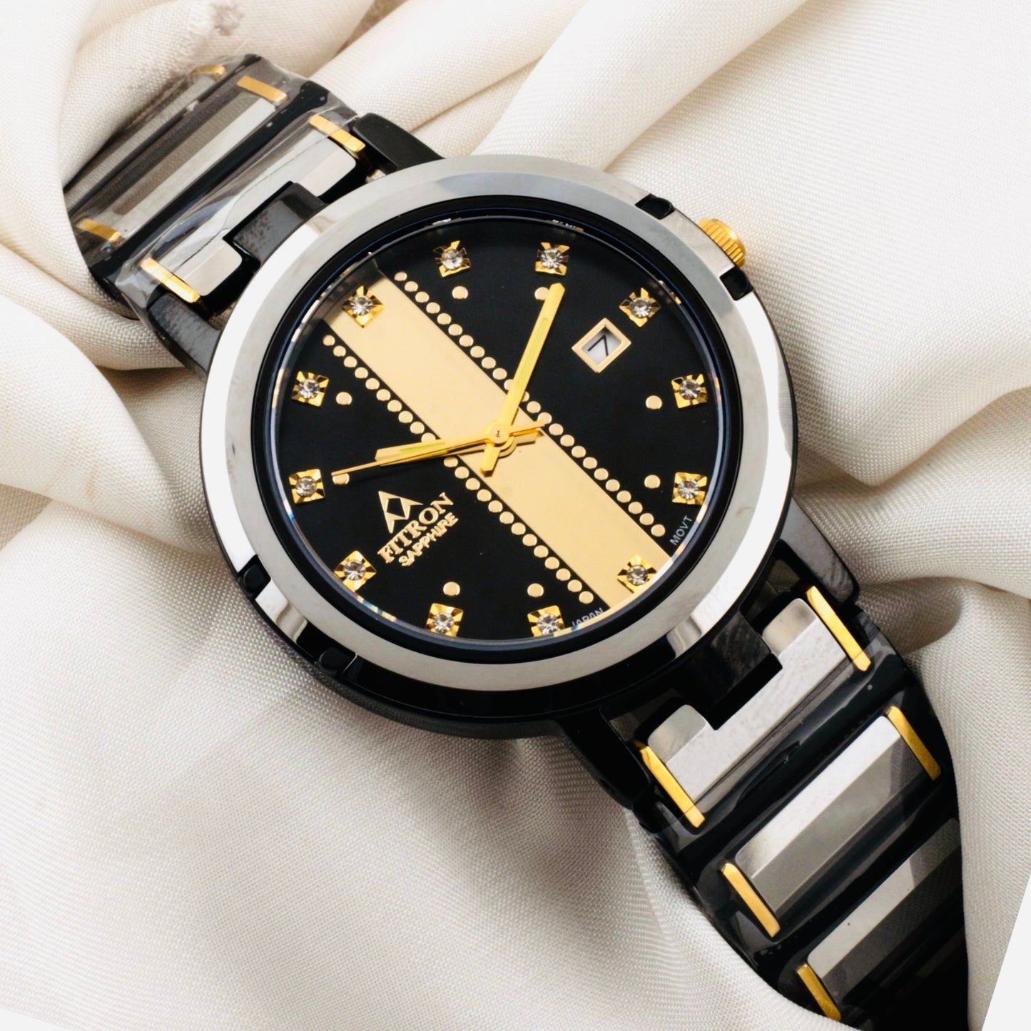Original FITRON Tungsten Sapphire Wrist Watches For Men Japan Movement