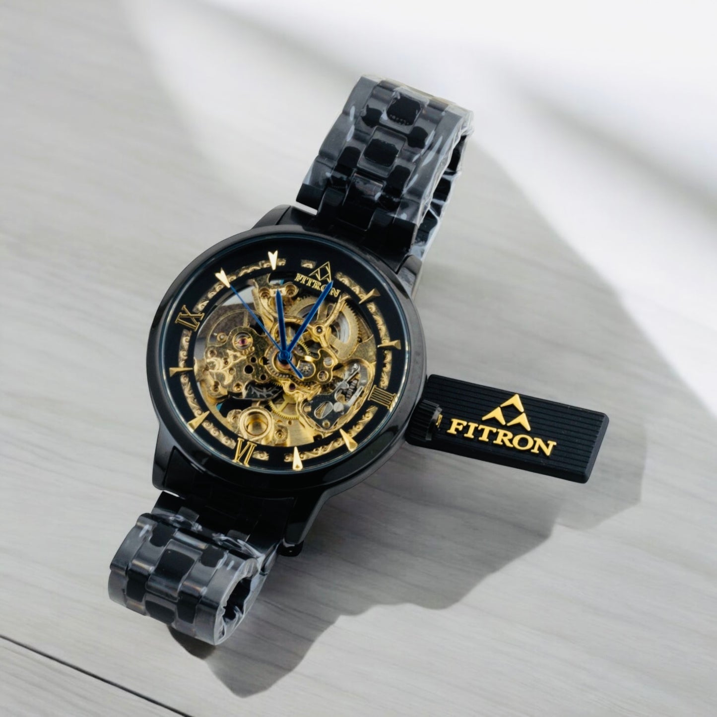 Original FITRON Skeleton Automatic Wrist Watch For Men