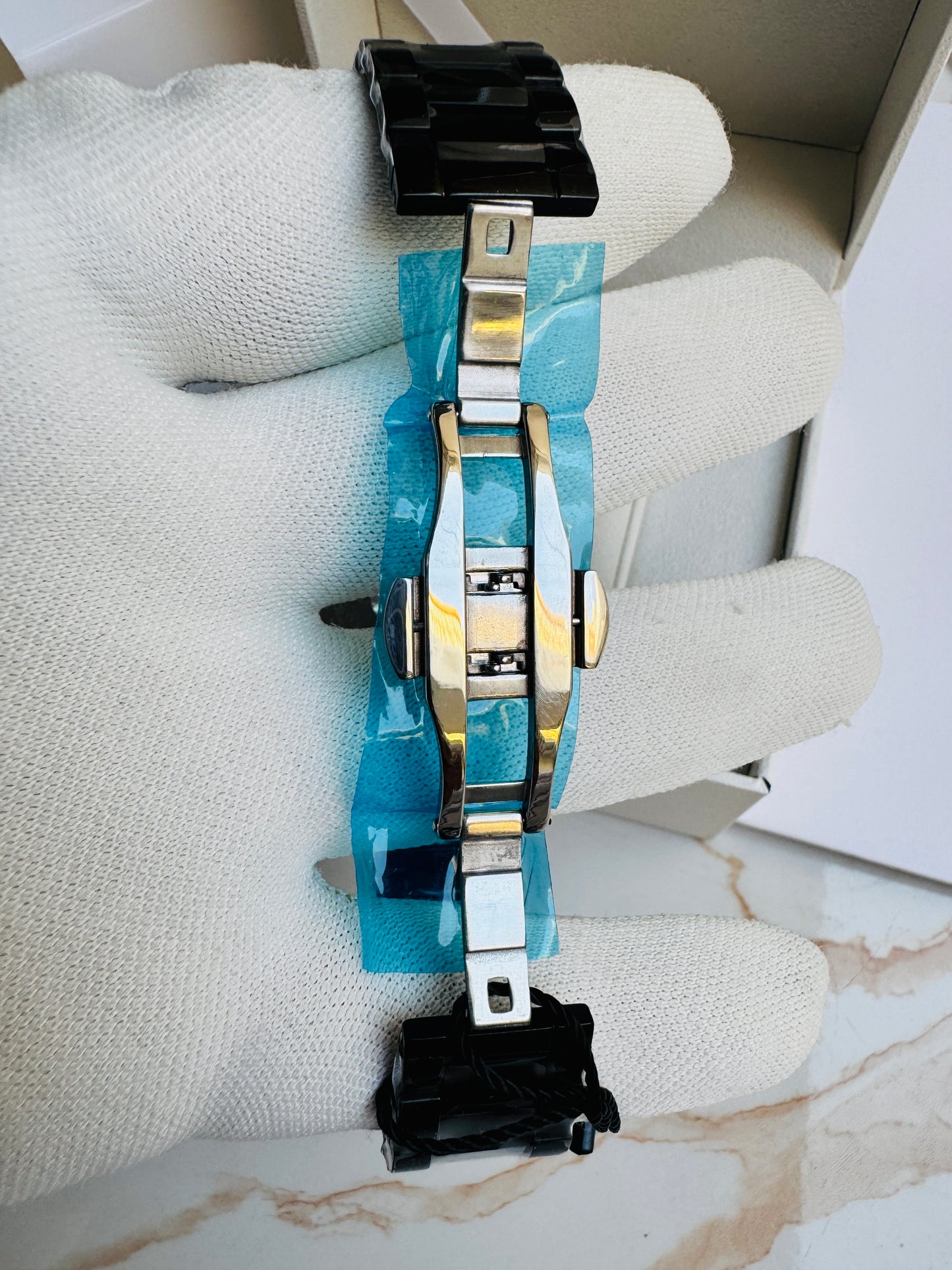 Original FITRON Luxury Black Sapphire Wrist Watch Japan Quartz Movement
