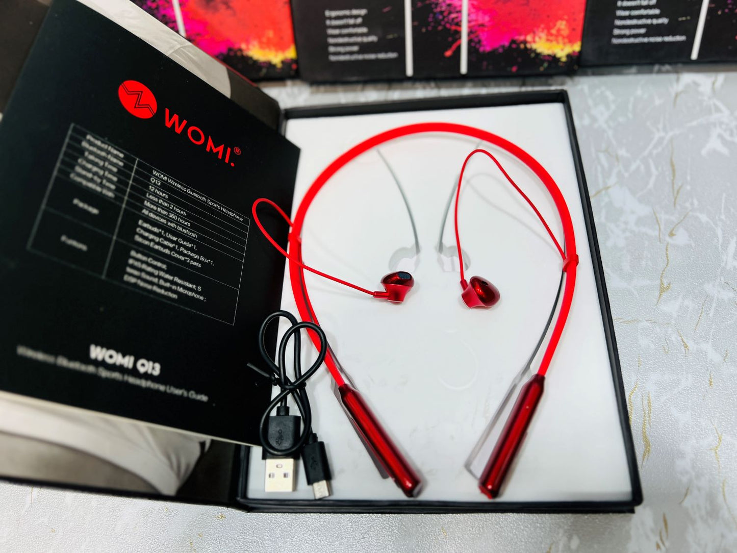 New WOMI Wireless /Bluetooth Sports Neckband/Handfree