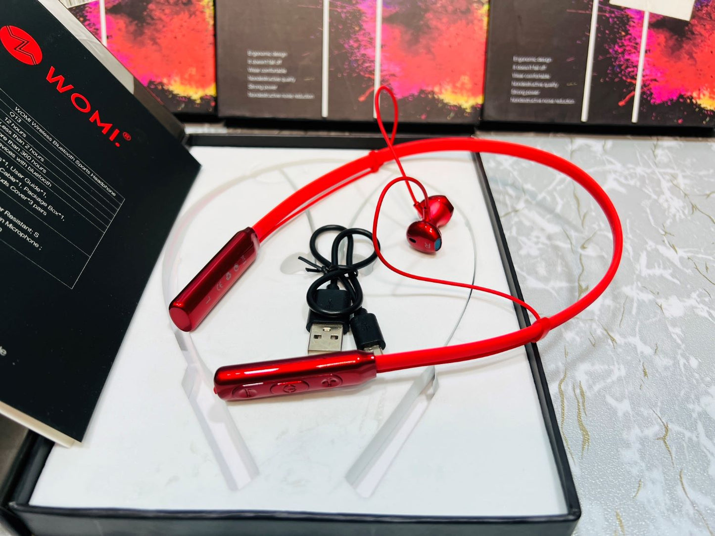 New WOMI Wireless /Bluetooth Sports Neckband/Handfree