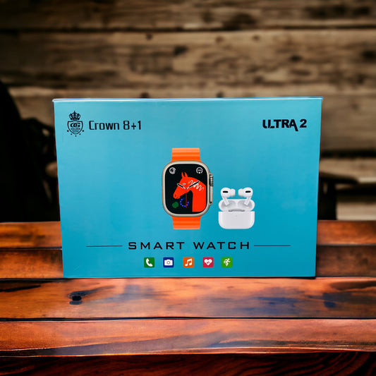 New 8+1 Ultra 2 Smart watch with Airpod's & Always On Display