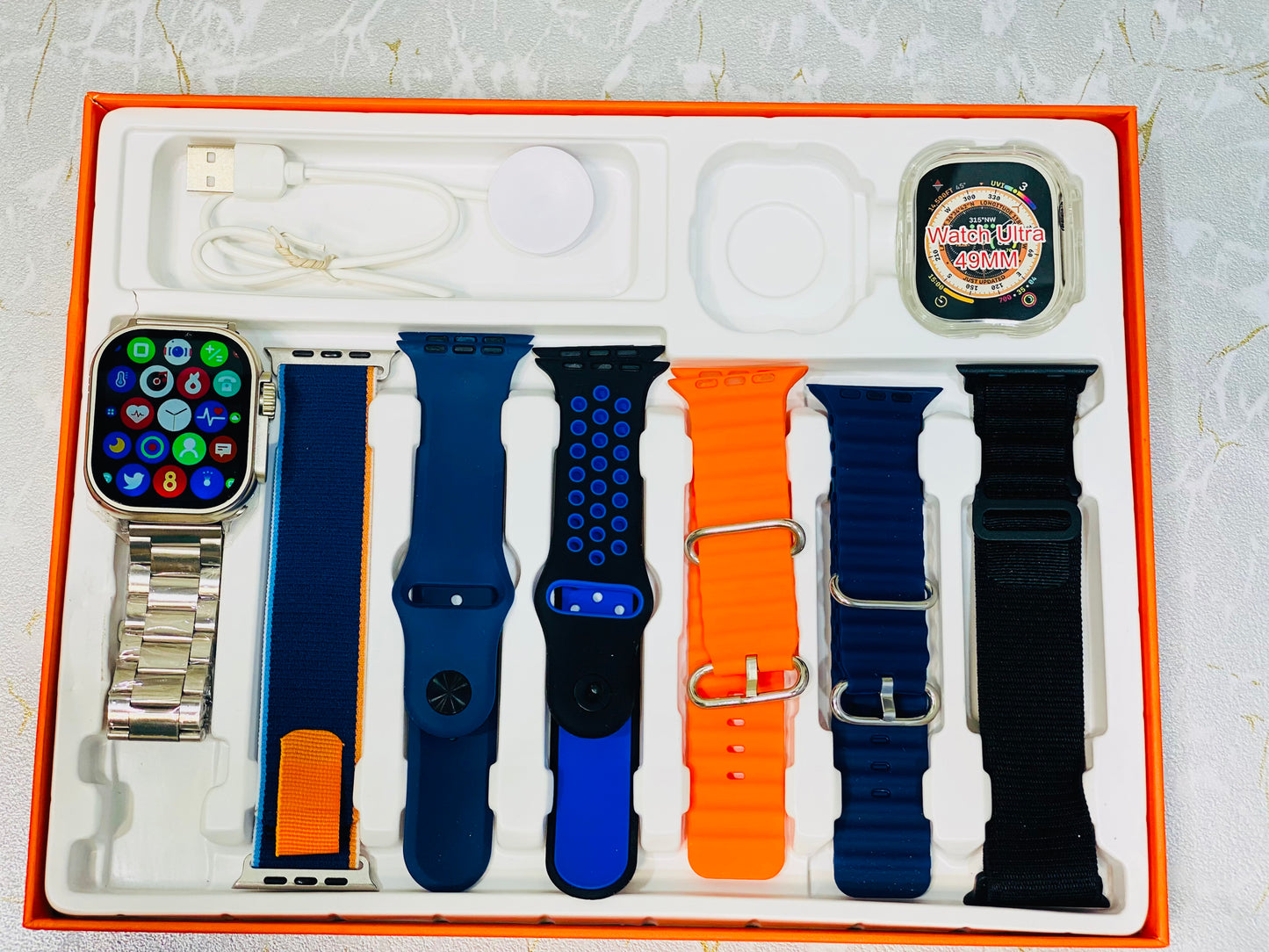 New 7 in 1 Straps Ultra 2 Smart Watch With Always On Display