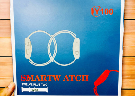 Y100 Couple Ultra Smart Watch with Always On Display & Wireless Charging
