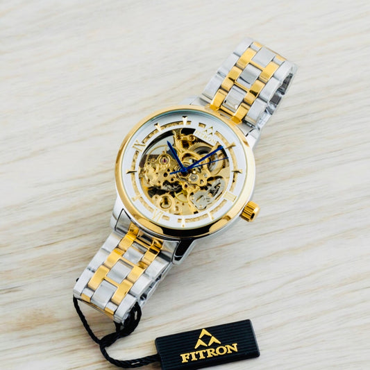 Original FITRON Skeleton Automatic Wrist Watch For Men