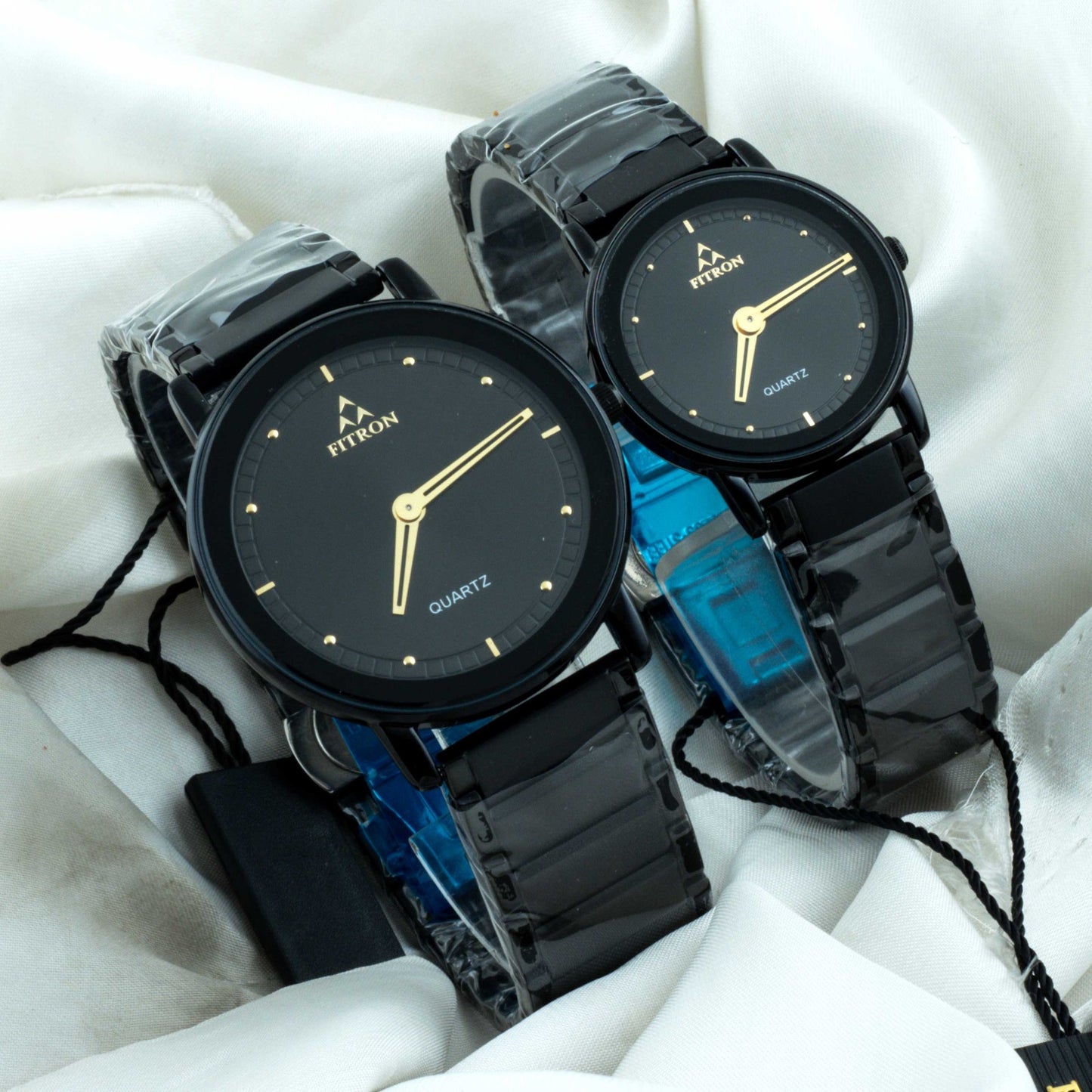 Original FITRON Japan Machine Quartz Movement Couple/Pair Watches