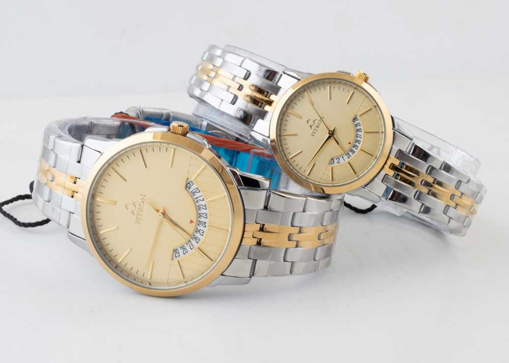 Original FITRON Japan Machine Quartz Movement Couple/Pair Watches