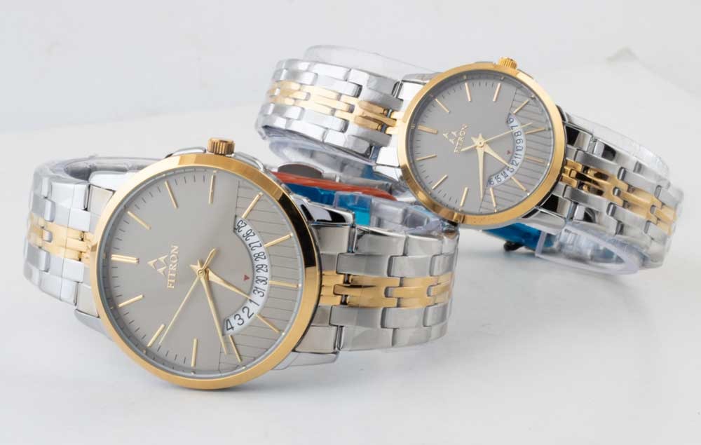 Original FITRON Japan Machine Quartz Movement Couple/Pair Watches