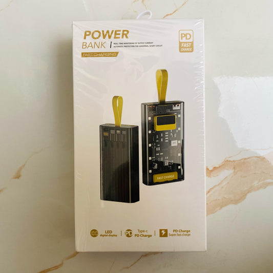 Built-In 4-Cables 20,000 mah 66 watt Ultra Fast Charging Power Bank  with LED Lights