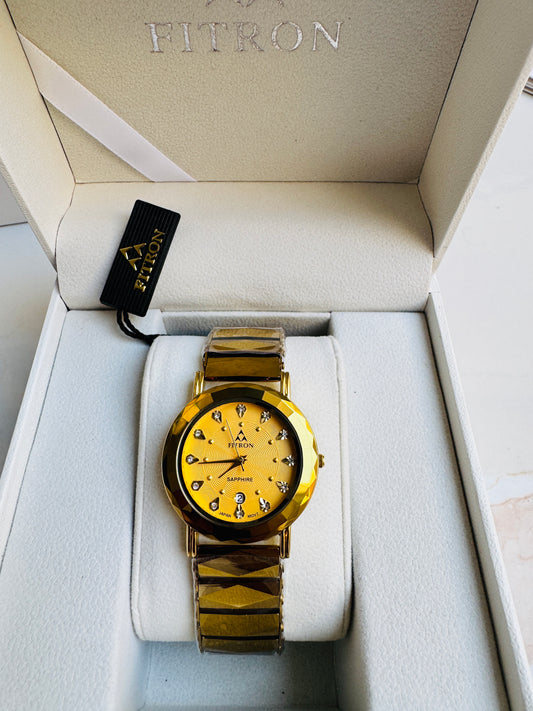 Original FITRON Luxury Sapphire Wrist Watch Japan Quartz Movement