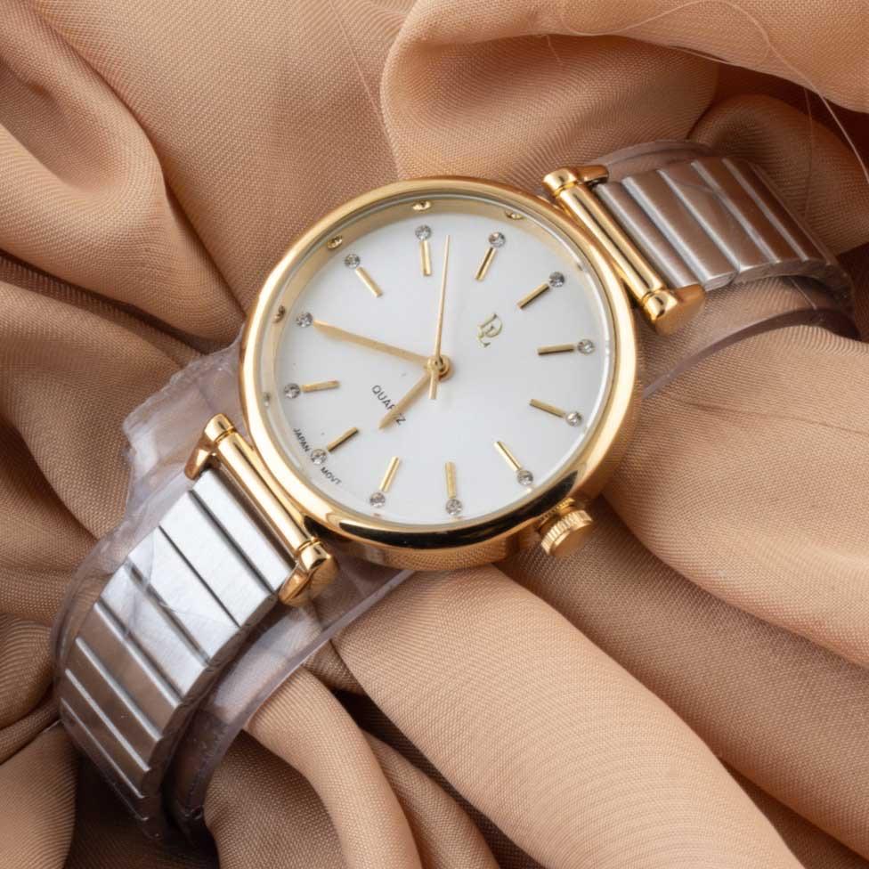 De Lawrence Branded Ladies Wrist Watch Japan Movement Steel Bracelet