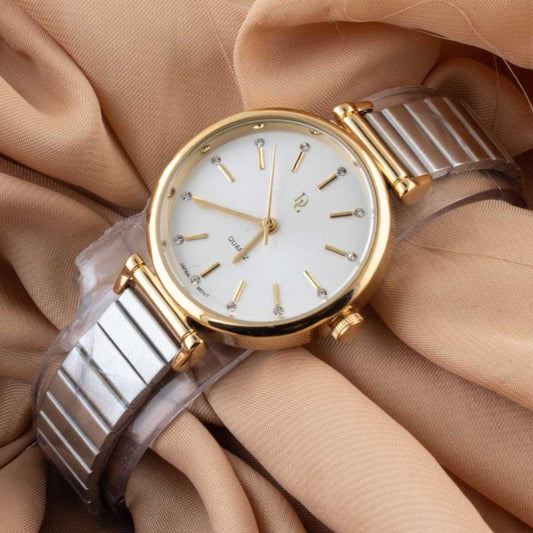 De Lawrence Branded Ladies Wrist Watch Japan Movement Steel Bracelet